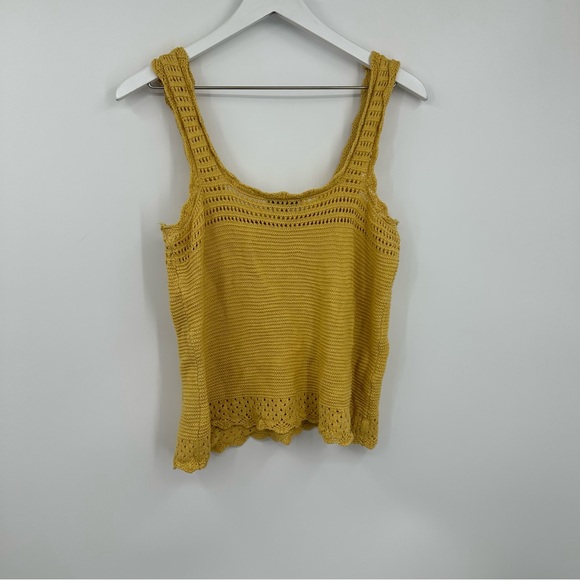 Free Assembly Mustard Yellow Tank Top Size Medium Boho Fall Girl Cozy Basics - Picture 6 of 6